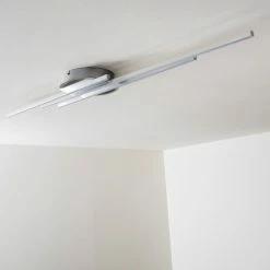 Hofstein Emo Deckenleuchte LED Stahl gebürstet, 3-flammig 22 Hofstein Emo Deckenleuchte LED Stahl gebürstet, 3-flammig -Bürolampen Verkäufe emo deckenleuchte h3009222 4