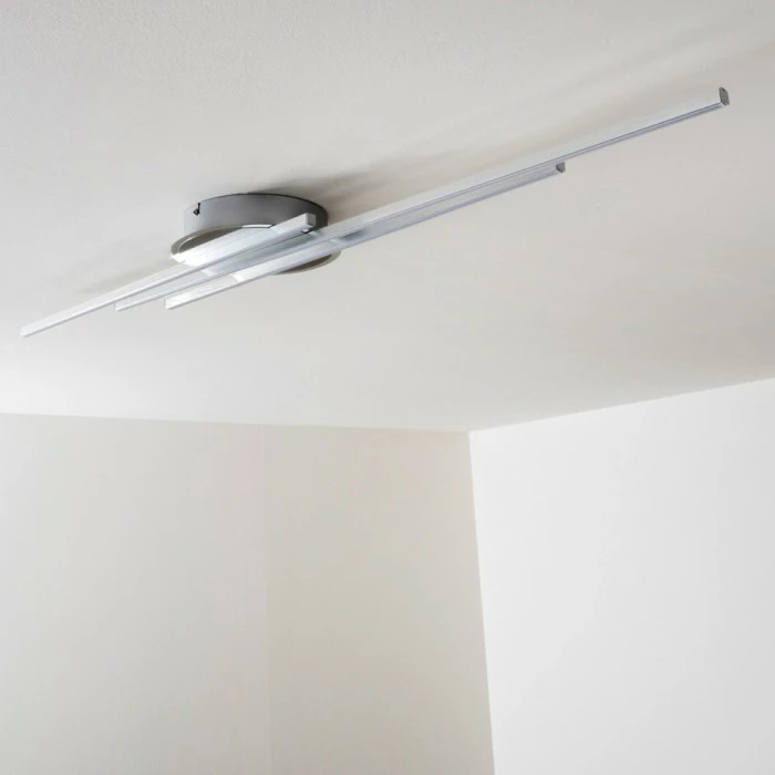 Hofstein Emo Deckenleuchte LED Stahl gebürstet, 3-flammig 5 Hofstein Emo Deckenleuchte LED Stahl gebürstet, 3-flammig – Bild 5