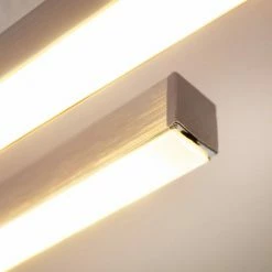 Hofstein Emo Deckenleuchte LED Stahl gebürstet, 3-flammig 23 Hofstein Emo Deckenleuchte LED Stahl gebürstet, 3-flammig -Bürolampen Verkäufe emo deckenleuchte h3009222 5
