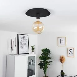 Hofstein Esbjerg Deckenleuchte Schwarz, 1-flammig -Bürolampen Verkäufe esbjerg deckenleuchte h3368435 14