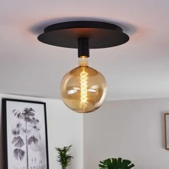 Hofstein Esbjerg Deckenleuchte Schwarz, 1-flammig -Bürolampen Verkäufe esbjerg deckenleuchte h3368435 2