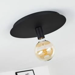 Hofstein Esbjerg Deckenleuchte Schwarz, 1-flammig -Bürolampen Verkäufe esbjerg deckenleuchte h3368435 3