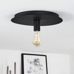 Hofstein Esbjerg Deckenleuchte Schwarz, 1-flammig -Bürolampen Verkäufe esbjerg deckenleuchte h3368435 8