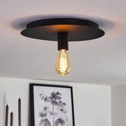 Hofstein Esbjerg Deckenleuchte Schwarz, 1-flammig -Bürolampen Verkäufe esbjerg deckenleuchte h3368435 9