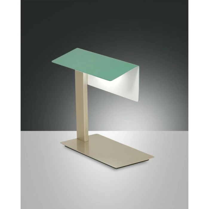 Fabas Luce Washington Tischleuchte LED Grün, Gold, 1-flammig 1 Fabas Luce Washington Tischleuchte LED Grün, Gold, 1-flammig