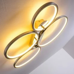 Hofstein Fallo Deckenleuchte LED Chrom, 1-flammig