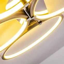 Hofstein Fallo Deckenleuchte LED Chrom, 1-flammig -Bürolampen Verkäufe fallo deckenleuchte h167466 12