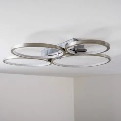 Hofstein Fallo Deckenleuchte LED Chrom, 1-flammig -Bürolampen Verkäufe fallo deckenleuchte h167466 18