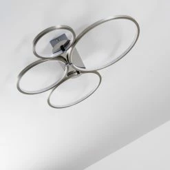 Hofstein Fallo Deckenleuchte LED Chrom, 1-flammig -Bürolampen Verkäufe fallo deckenleuchte h167466 19