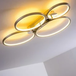 Hofstein Fallo Deckenleuchte LED Chrom, 1-flammig -Bürolampen Verkäufe fallo deckenleuchte h167466 22