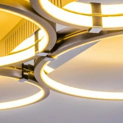 Hofstein Fallo Deckenleuchte LED Chrom, 1-flammig -Bürolampen Verkäufe fallo deckenleuchte h167466 7