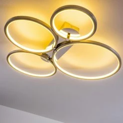 Hofstein Fallo Deckenleuchte LED Chrom, 1-flammig -Bürolampen Verkäufe fallo deckenleuchte h167466 9