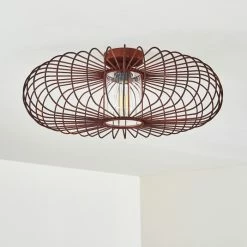 Hofstein Farhus Deckenleuchte Rostfarben, 1-flammig -Bürolampen Verkäufe farhus deckenleuchte h3355879 14