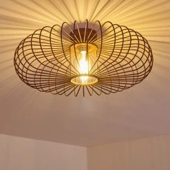 Hofstein Farhus Deckenleuchte Rostfarben, 1-flammig -Bürolampen Verkäufe farhus deckenleuchte h3355879 2