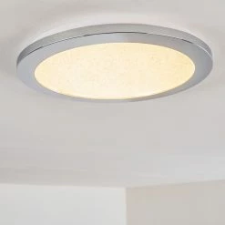 Hofstein Fasola Deckenleuchte LED Nickel glänzend, 1-flammig -Bürolampen Verkäufe fasola deckenleuchte h3266083 do4 13