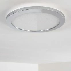 Hofstein Fasola Deckenleuchte LED Nickel glänzend, 1-flammig -Bürolampen Verkäufe fasola deckenleuchte h3266083 do4 14