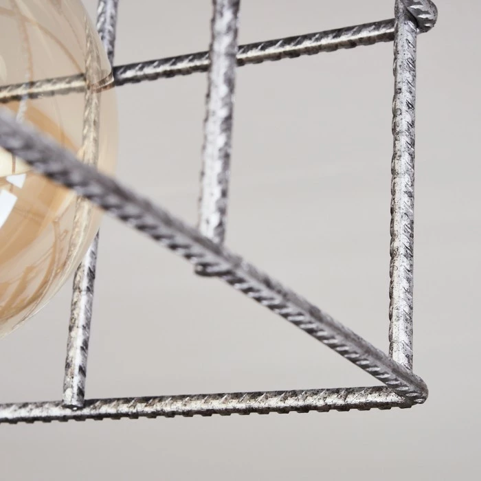 Hofstein Fevaag Deckenleuchte Silber, 1-flammig 3 Hofstein Fevaag Deckenleuchte Silber, 1-flammig – Bild 3