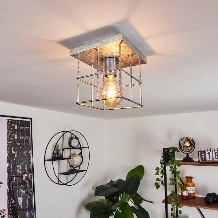 Hofstein Fevaag Deckenleuchte Silber, 1-flammig 8 Hofstein Fevaag Deckenleuchte Silber, 1-flammig – Bild 8