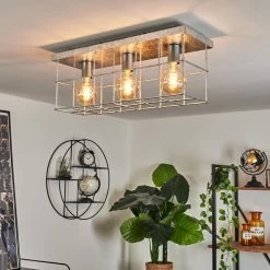 Hofstein Fevaag Deckenleuchte Chrom, Silber, 3-flammig