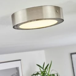 Hofstein Finsrud Deckenleuchte LED Nickel-Matt, 1-flammig -Bürolampen Verkäufe finsrud deckenleuchte h3427392 6