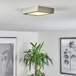 Hofstein Finsrud Deckenleuchte LED Nickel-Matt, 1-flammig -Bürolampen Verkäufe finsrud deckenleuchte h3427408 8