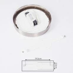 Hofstein Finsrud Deckenleuchte LED Nickel-Matt, 1-flammig -Bürolampen Verkäufe finsrud deckenleuchte h3427439 4