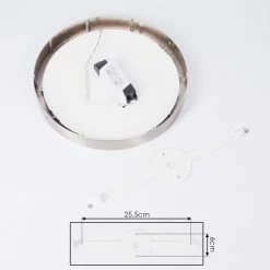 Hofstein Finsrud Deckenleuchte LED Nickel-Matt, 1-flammig -Bürolampen Verkäufe finsrud deckenleuchte h3427477 4