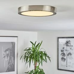 Hofstein Finsrud Deckenleuchte LED Nickel-Matt, 1-flammig -Bürolampen Verkäufe finsrud deckenleuchte h3427477 6