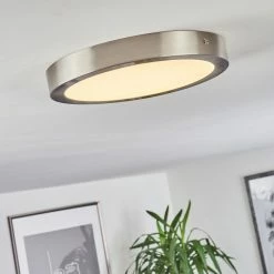 Hofstein Finsrud Deckenleuchte LED Nickel-Matt, 1-flammig -Bürolampen Verkäufe finsrud deckenleuchte h3427477 9