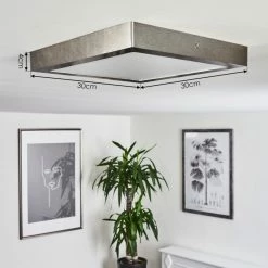 Hofstein Finsrud Deckenleuchte LED Nickel-Matt, 1-flammig 14 Hofstein Finsrud Deckenleuchte LED Nickel-Matt, 1-flammig -Bürolampen Verkäufe finsrud deckenleuchte h3427484 3