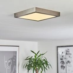 Hofstein Finsrud Deckenleuchte LED Nickel-Matt, 1-flammig 19 Hofstein Finsrud Deckenleuchte LED Nickel-Matt, 1-flammig -Bürolampen Verkäufe finsrud deckenleuchte h3427484 8