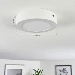 Hofstein Finsrud Deckenleuchte LED Weiß, 1-flammig -Bürolampen Verkäufe finsrud deckenleuchte h3436288 3