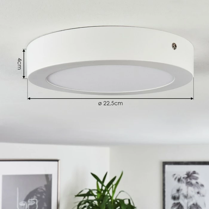 Hofstein Finsrud Deckenleuchte LED Weiß, 1-flammig 4 Hofstein Finsrud Deckenleuchte LED Weiß, 1-flammig – Bild 4