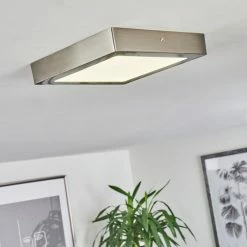 Hofstein Finsrud Deckenleuchte LED Nickel-Matt, 1-flammig -Bürolampen Verkäufe finsrud deckenleuchte h3436615 8