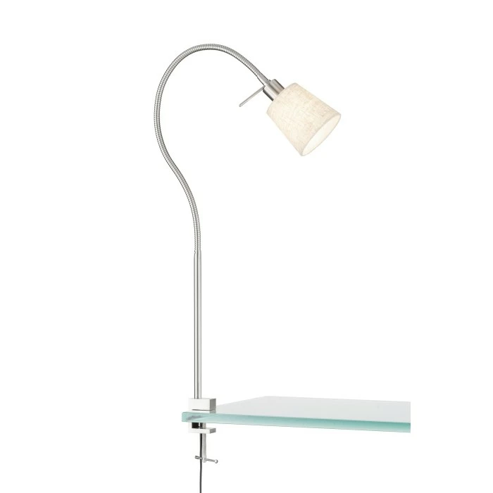 Honsel Leuchten Fischer & Honsel Jam Klemmleuchte Nickel-Matt, 1-flammig 2 Honsel Leuchten Fischer & Honsel Jam Klemmleuchte Nickel-Matt, 1-flammig – Bild 2