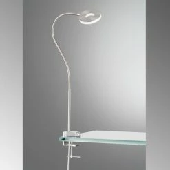 Honsel Leuchten Fischer & Honsel Jax Klemmleuchte LED Nickel-Matt, 1-flammig