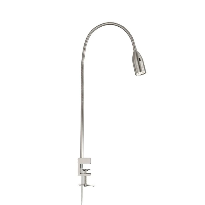 Honsel Leuchten Fischer & Honsel Sten Klemmleuchte LED Nickel-Matt, 1-flammig, Bewegungsmelder 2 Honsel Leuchten Fischer & Honsel Sten Klemmleuchte LED Nickel-Matt, 1-flammig, Bewegungsmelder – Bild 2