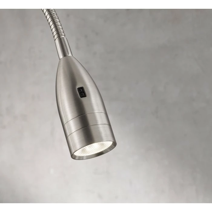 Honsel Leuchten Fischer & Honsel Sten Klemmleuchte LED Nickel-Matt, 1-flammig, Bewegungsmelder 3 Honsel Leuchten Fischer & Honsel Sten Klemmleuchte LED Nickel-Matt, 1-flammig, Bewegungsmelder – Bild 3