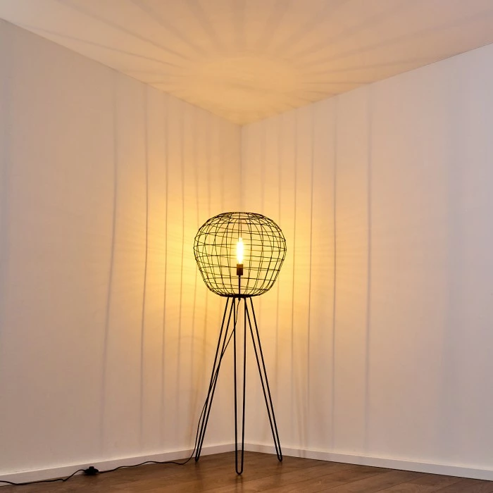 Hofstein Flambeau Stehleuchte Schwarz, 1-flammig 11 Hofstein Flambeau Stehleuchte Schwarz, 1-flammig – Bild 11