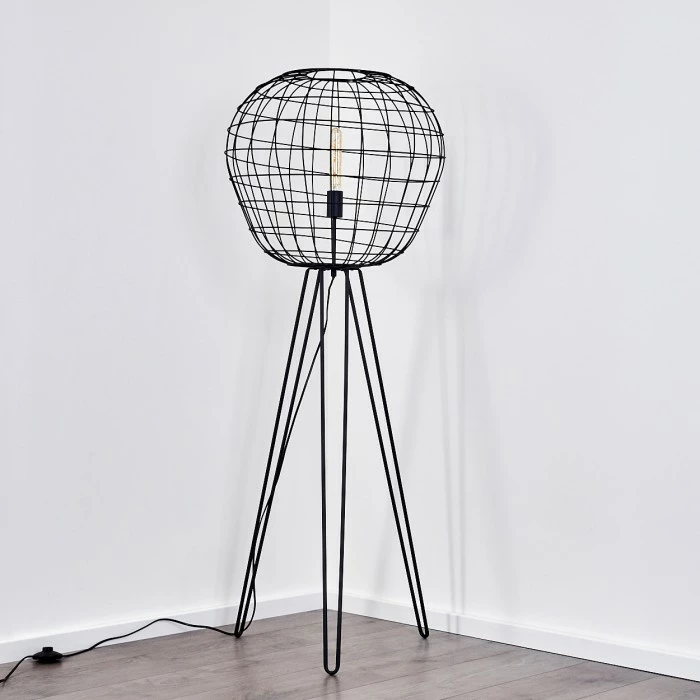 Hofstein Flambeau Stehleuchte Schwarz, 1-flammig 17 Hofstein Flambeau Stehleuchte Schwarz, 1-flammig – Bild 17