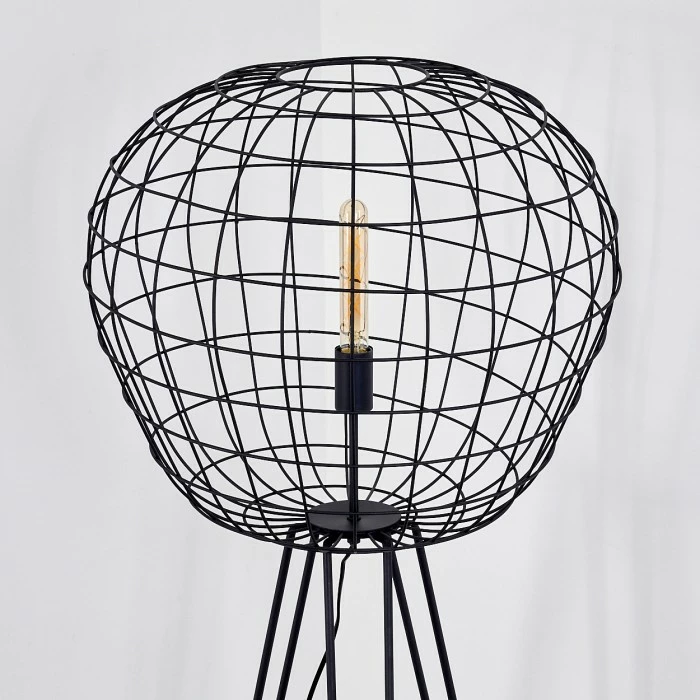 Hofstein Flambeau Stehleuchte Schwarz, 1-flammig 7 Hofstein Flambeau Stehleuchte Schwarz, 1-flammig – Bild 7