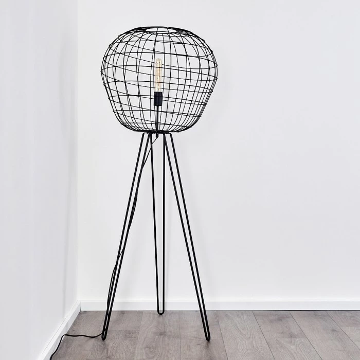 Hofstein Flambeau Stehleuchte Schwarz, 1-flammig 10 Hofstein Flambeau Stehleuchte Schwarz, 1-flammig – Bild 10