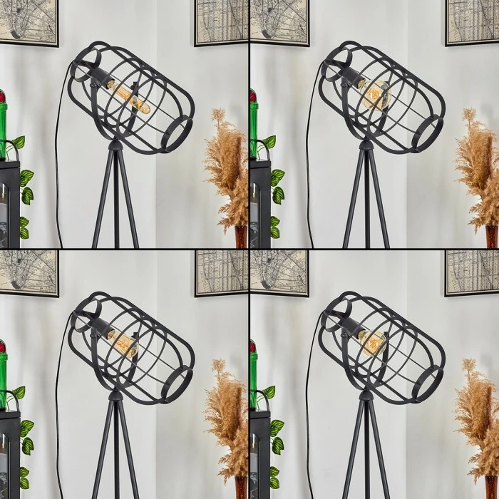 Hofstein Flambeau Stehleuchte Schwarz, 1-flammig 2 Hofstein Flambeau Stehleuchte Schwarz, 1-flammig – Bild 2