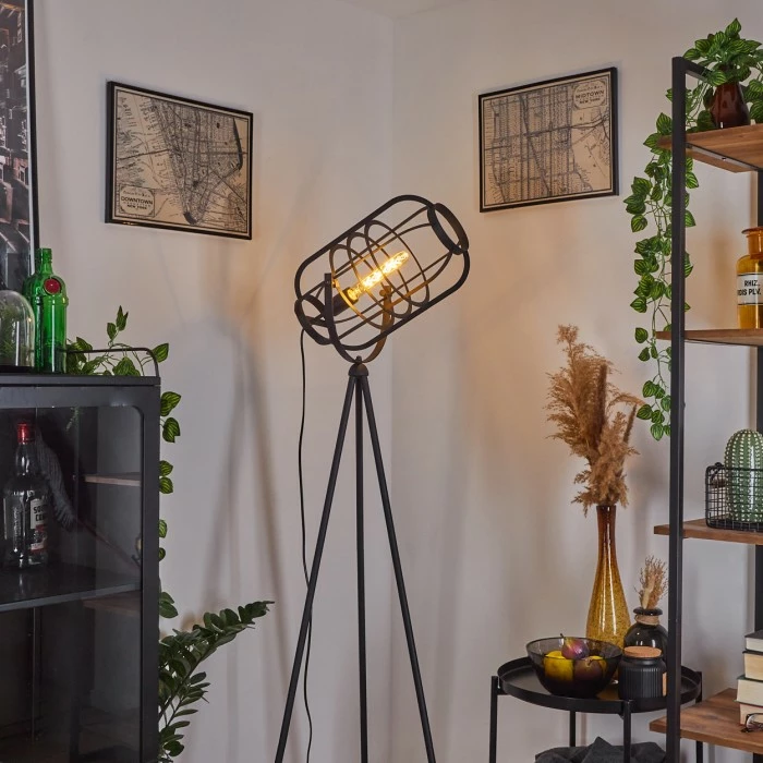 Hofstein Flambeau Stehleuchte Schwarz, 1-flammig 11 Hofstein Flambeau Stehleuchte Schwarz, 1-flammig – Bild 11