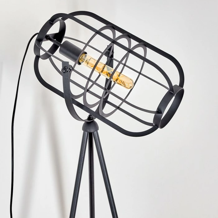 Hofstein Flambeau Stehleuchte Schwarz, 1-flammig 8 Hofstein Flambeau Stehleuchte Schwarz, 1-flammig – Bild 8