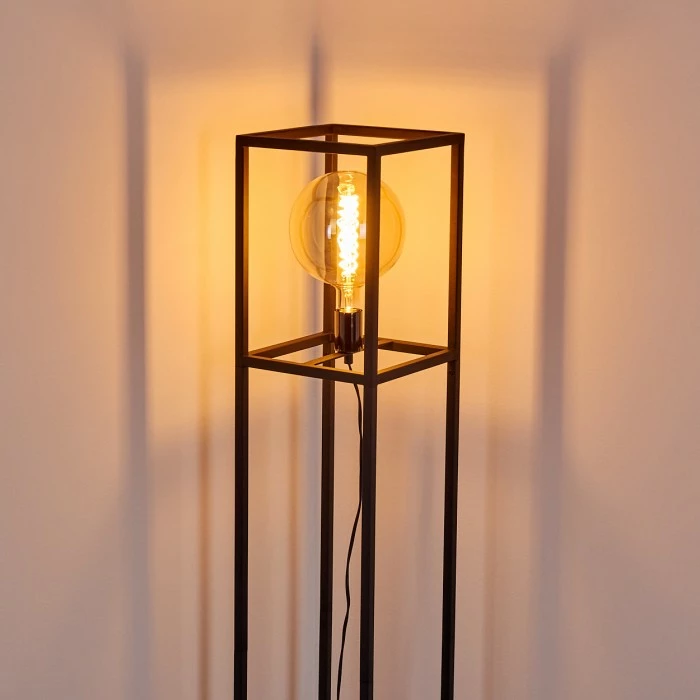 Hofstein Flambeau Stehleuchte Schwarz, 1-flammig 3 Hofstein Flambeau Stehleuchte Schwarz, 1-flammig – Bild 3