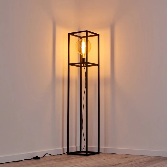 Hofstein Flambeau Stehleuchte Schwarz, 1-flammig 5 Hofstein Flambeau Stehleuchte Schwarz, 1-flammig – Bild 5