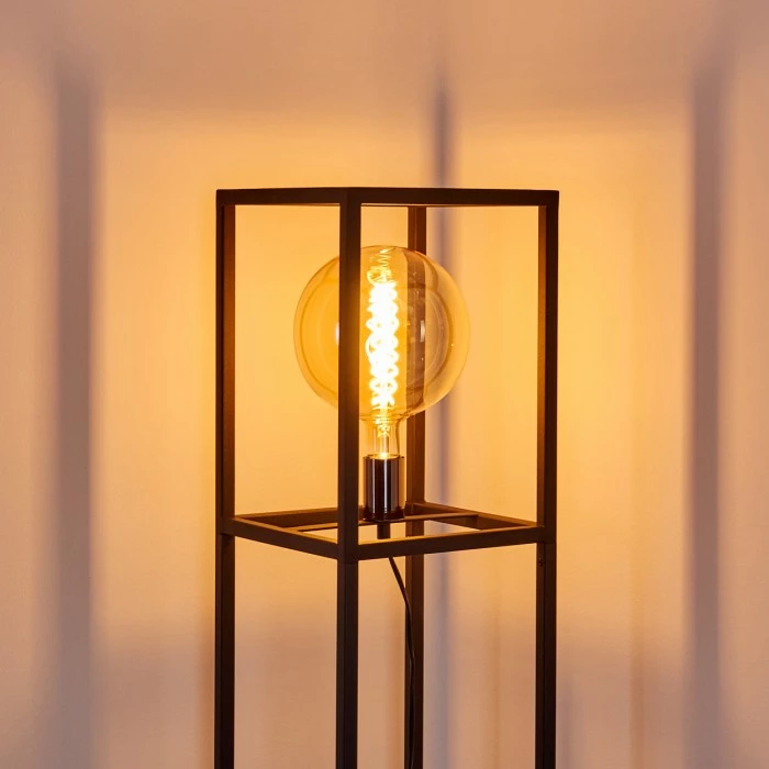 Hofstein Flambeau Stehleuchte Schwarz, 1-flammig 7 Hofstein Flambeau Stehleuchte Schwarz, 1-flammig – Bild 7