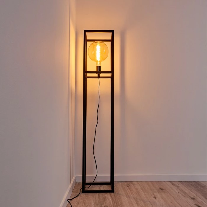 Hofstein Flambeau Stehleuchte Schwarz, 1-flammig 8 Hofstein Flambeau Stehleuchte Schwarz, 1-flammig – Bild 8