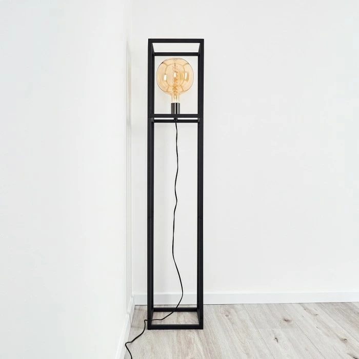 Hofstein Flambeau Stehleuchte Schwarz, 1-flammig 9 Hofstein Flambeau Stehleuchte Schwarz, 1-flammig – Bild 9